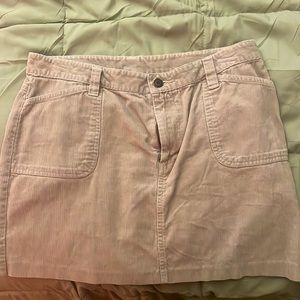 Soft tan velvet skirt